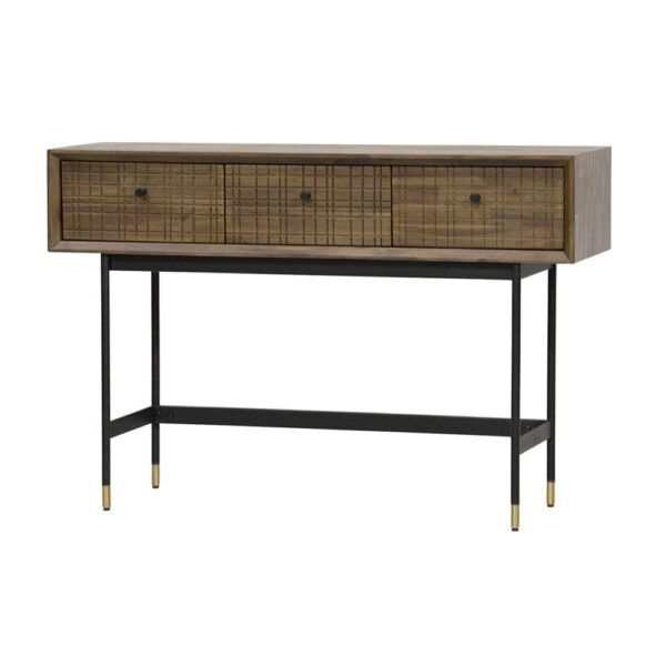 Konsola Maze MAZL08 Jasnobrązowa 120 cm - Elegancja i Funkcjonalność - obrazek 1