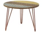Stolik retro Portofino średnica 50 cm medziane nóżki hairpin