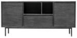 Stylowa Komoda Capella CAPD01 Tundra Grey z ciemnografitowymi nogami 165 cm