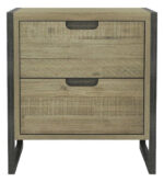 Elegancka szafka nocna Flow FLOB02B w piaskowym kolorze 55 cm