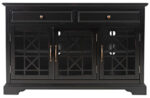 Stylowa Komoda Avola AV275-50 w Kolorze Czarnym 127 cm