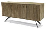 Elegancka Komoda Massa MASD01 w Brązowym Kolorze z Ciemnografitowymi Nogami