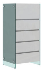 Komoda Soho SH06 Biała Wysoki Połysk 59 cm - Elegancja i Styl