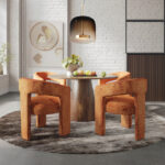 Stylowy stół Avola AV2271-50 z 4 krzesłami Leith LET71C w zestawie
