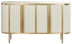 Elegancka Komoda Stilig ST384C w Białym Ecru z Złotymi Akcentami 160 cm