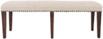 Avola AV1931-52 Ławka tapicerowana ciemnobrązowa 132 cm elegancja