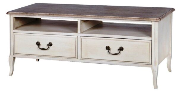 Stylowa Beżowa Komoda RTV Limena LI836 w kolorze Kości Słoniowej 120 cm - obrazek 1