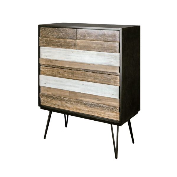 Elegancka Komoda Adesso ADESB03 w Czerni i Szarościach 100 cm - obrazek 1