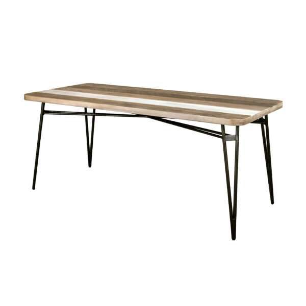 Elegancki Stół Adesso ADESD05-180 w Odcieniach Szarości i Beżu 180cm - obrazek 1