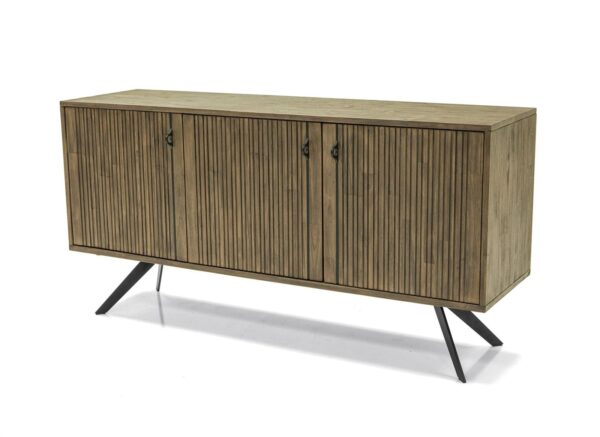 Elegancka Komoda Massa MASD01 w Brązowym Kolorze z Ciemnografitowymi Nogami - obrazek 1