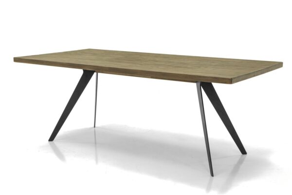 Massa MASD05-200 Stół 200cm Brązowy z Ciemnografitowymi Nogami - obrazek 1
