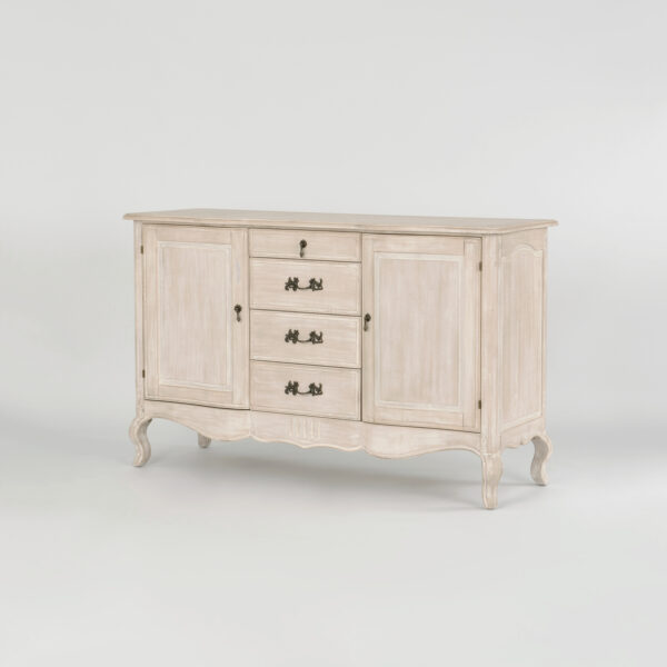 Elegancka Komoda Venezia Bianco VEB803K w Jasnobeżowym 150 cm - obrazek 1