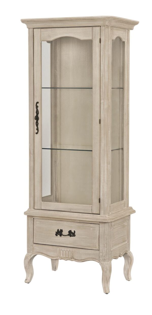 Witryna Venezia Bianco VEB860K Jasnobeżowa 70,5 cm - Elegancja w Twoim Wnętrzu - obrazek 1
