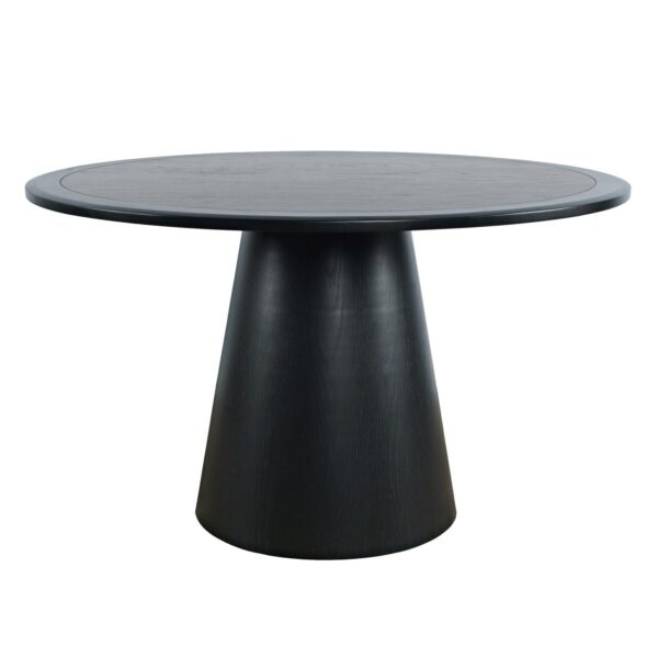 Stół Avola AV2271-50B 127cm w eleganckim czarnym kolorze - obrazek 1